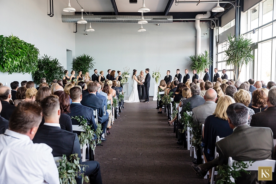 Waterview Loft Wedding Ceremony, Detroit Wedding Venues